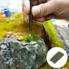 2 пышных кустика Низменные кустарники Модель кустика Набор Смола Статичный пейзаж для железнодорожного макета Железная дорога