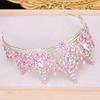Vintage Rhinestone Queen Princess Crown Baroque Sparkling Bridal Tiaras Water Drop Crystal Headband Hair Jewelry Accessories