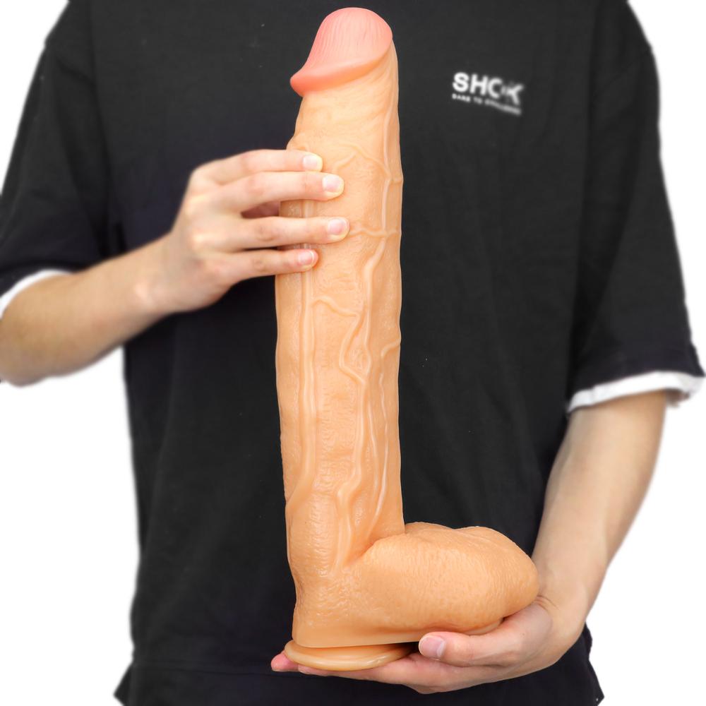 Большой черный пенис, 42 см, фаллоимитатор, секс-игрушка, анальная пробка, инструмент для фистинга, монстр-дилдо, женское доминирование XXL, реалистичный ремешок для члена на члене