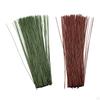100x Flower Wire 24cm for Florist DIY Bouquet Twig Stem Handcrafts Material Green