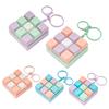9-Keys Fidget Keyboard Keychain Stress Anxiety Relief Keyboard Clicker Keychain Portable Decompression Button Sensory Toy