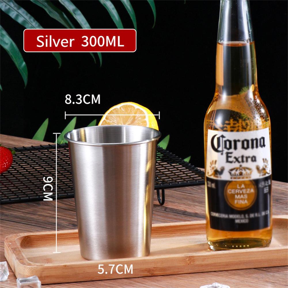 260-600ML 304 Stainless Steel Metal Cup Whisky Beer Cups White Wine Coffee Tumbler Travel Camping Mugs Drinking Coffee Tea Mug