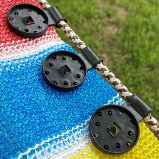 Зажимы для крепления затеняющей сетки Сверхпрочные с замком Ветрозащитный зажим для тента Многоразовые зажимы для палатки для садовой сетки Тепличная сетка для защиты от солнца