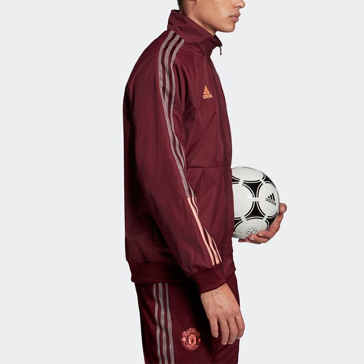 Adidas Manchester United Anthem Jacket 2020-2021 Season Men Jackets Purple FR3865