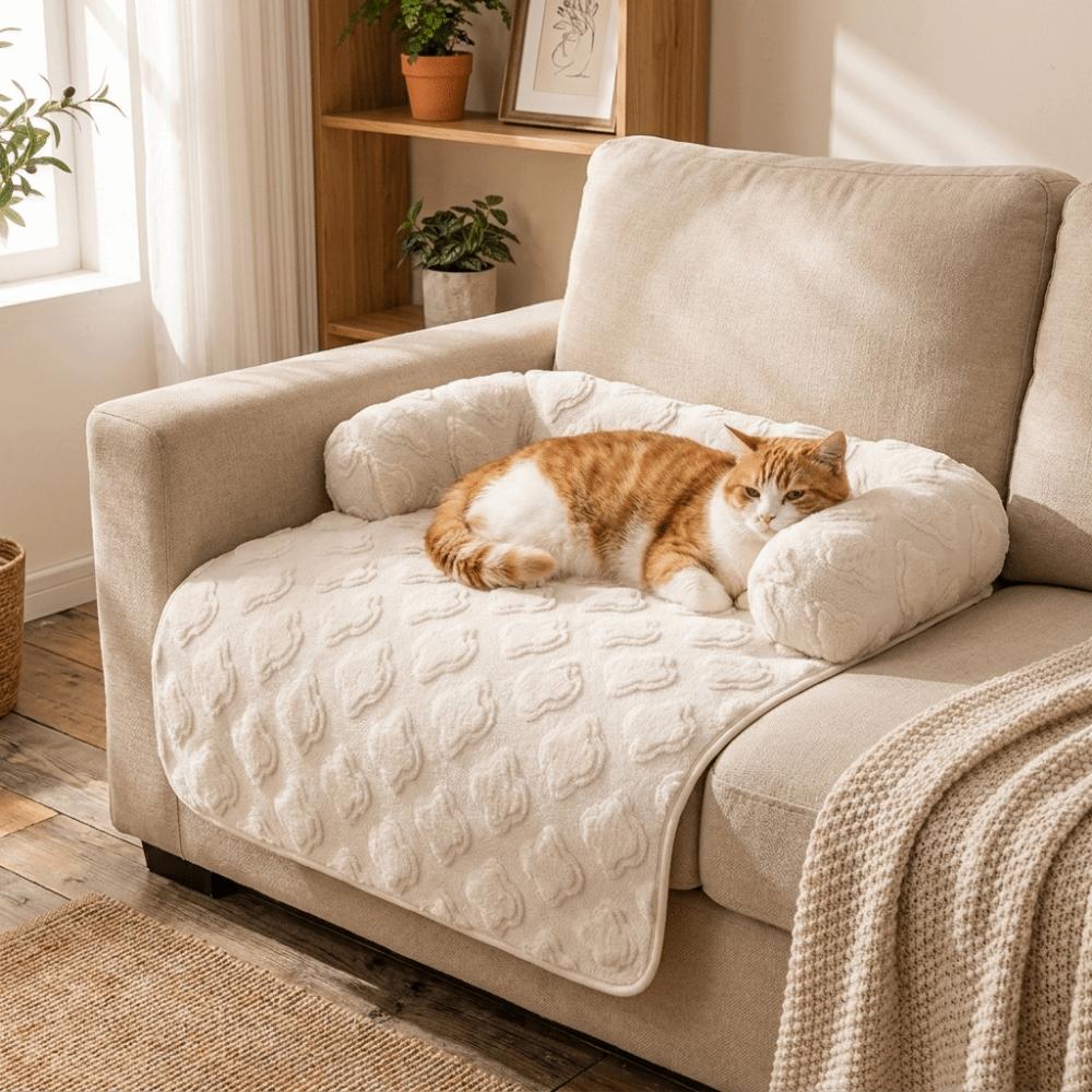 Super Soft Pet Plush Blanket Self-heating Warm Pet Mattress Comfortable Cat Sleeping Nest Travel