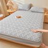 Class A Raw Cotton Soybean Padded Mattress, Thickened Solid Color Cotton Mattress, Mattress Protective Cover, Dust-proof and Non-slip Bed Sheet Cover