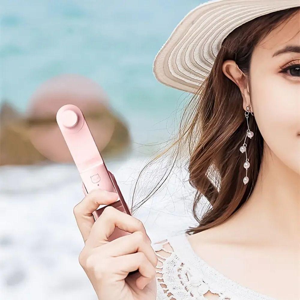 3 Speed Portable Mini Handheld Fan Adjustable Strong Wind Electric Fan for Women