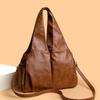 Tote Bag, Retro Soft Leather Casual Single-shoulder Bag, Large Capacity, Simple and Versatile Commuting Casual Bag