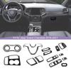 ABS Steering Wheel Decorative Panel Dashboard Decoration Cover Sticker Fit For Jeep Grand Cherokee 2016-2021 Interior Accessories