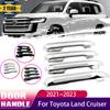Автомобильная хромированная дверная ручка капота ABS для Toyota Land Cruiser 300 J300 2022, аксессуары Lexus LX J310 2022 2023, автомобиль