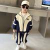 Детский комплект одежды на весну и осень для мальчиков и малышей, повседневные куртки и брюки, комплект из двух предметов, спортивная одежда
