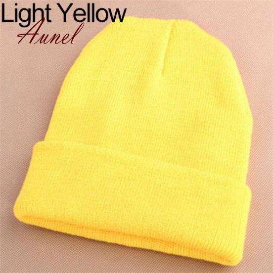 Beauty Beanie Knit Ski Hip-Hop Winter Warm Elastic Wool Yarn Cuff Hat