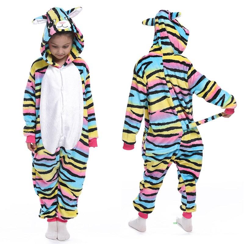 Kigurumi Onesie Kids Unicorn Pajamas For Children Animal Cartoon Sleepers Baby Costume Winter Girls Licorne Jumspuit