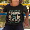 Boys 5th Birthday T-Shirt Kids  Cotton Awesome 5 Year Old GIFT Idea Top