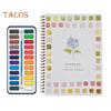 Watercolor Workbook 24 Colors Watercolor Painting Set with Brushes Spiral-Bound Water Coloring Book Art Craft Gifts for Beginners