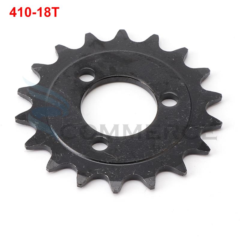 Motorcycle 410 Chain Plate 18T 22T Sprocket 18/22 Tooth Transmission Gear Fit For Electric Scooter Bicycle Bike Accessories