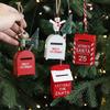 Christmas Mailbox Elk Mailbox Pendant Holiday Mailbox Pendant Santa Claus