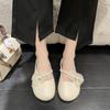 Fashion Women's Shoes 2024 Mary Janes Woman Flats Sweet Dress Flats Girls Bow Tie Round Toe Shallow Slip On Soft Bottom Shoes Ladies