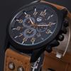 Fashion Leather Men's Sports Watch/Calendar Display/Casual