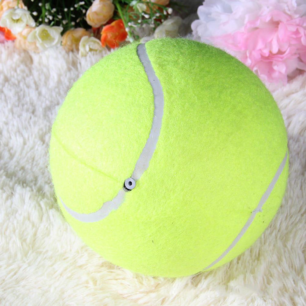 1/2Pcs Large Inflatable Tennis Ball Dog Chewing Toy 9.5 Inch Pet Ball Interactive Toys Outdoor Cricket Dog Training Supplies