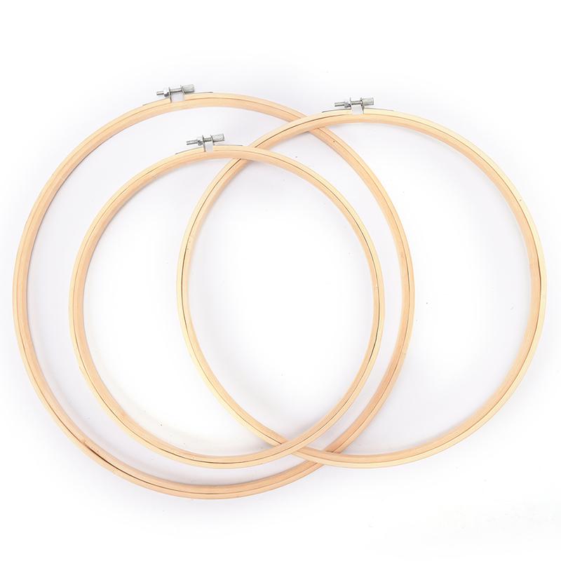 Wooden Cross Stitch Machine Bamboo Hoop Ring Embroidery Sewing