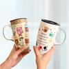 Creative Personality Mug Large Capacity Household Water Cup Painted Ceramic Water Cup Coffee Cup Milk Cup Breakfast Cup