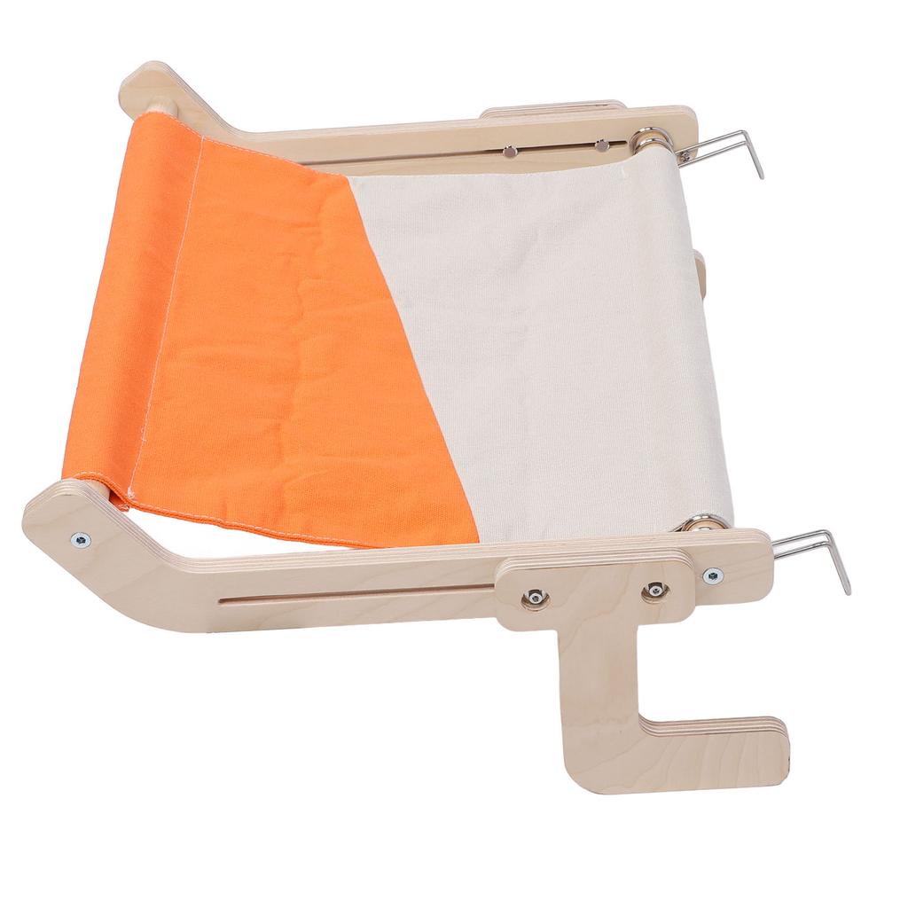 Cat Window Perch Wood Window Hanging Pet Hammock Sturdy Frame Cat Sleeping Bed Seat Shelves for