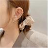 Crescent Chain Diamond Ear Cuff Korean Earring 2 Pcs