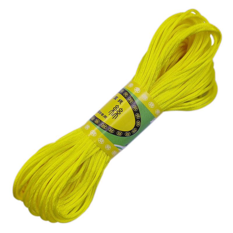 Высококачественный браслет, плетеная веревка, новая, 20 м/рулон, 2 мм, нить, китайский узел, сделай сам, кисточки, шнур макраме, нить Шамбала, ювелирные аксессуары