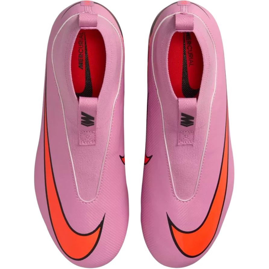 Nike Mercurial Vapor 16 Удобные Нескользящие Амортизирующие Прочные Полувысокие Детские Футбольные Бутсы Ярко-Розовые Детские Футбольные Бутсы FQ8308-600