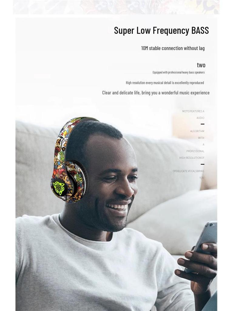 National Trend P35 Wireless Noise-Canceling Bluetooth Gaming Headset