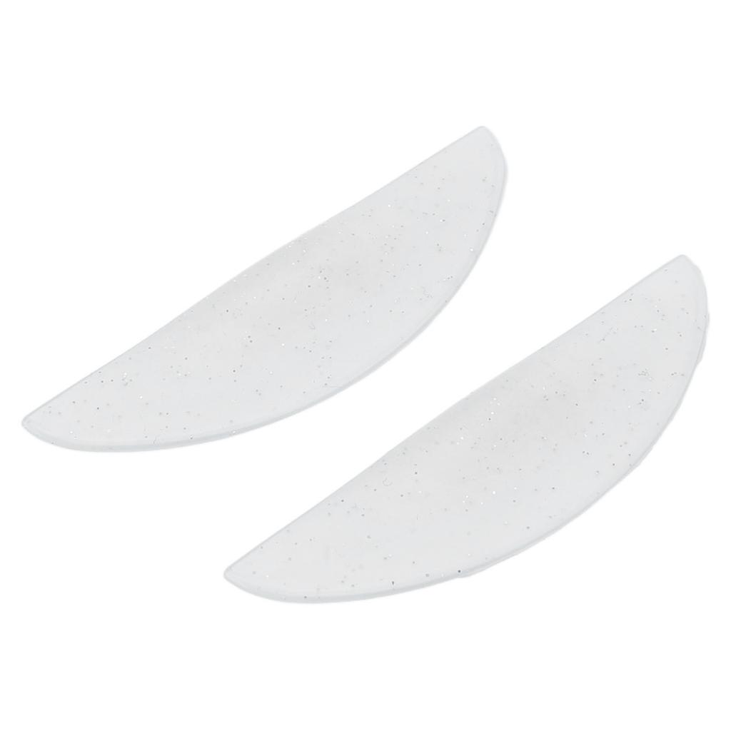 1 Pair Silicone Eyelash Perming Curler Pads Sparkle Clear White Reusable Soft Lash Lift Rods with