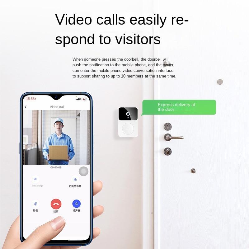 Беспроводной домофон дверной звонок HD визуальный пульт дистанционного управления в дверном проеме перезаряжаемый автоматический захват видео разговора умный Wi-Fi звонок поддержка изменения голоса