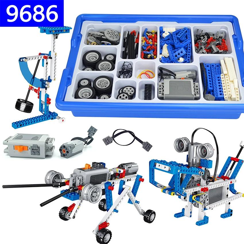 Набор деталей шестеренок для колес Moc Technical DIY Строительные блоки Образовательная STEM игрушка для детей Мощность 9686 Leduo