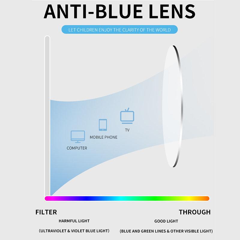 Children Kids High Quality Portable Computer Plain Glasses Hot Sale Glasses Boys Online Classes Popular Clear Lens Comfortable Girls Accessories