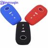 Jingyuqin 3 Buttons Remote Car-Styling Silicone Key Holder Shell Case Cover Case For Toyota Corolla Camry RAV4 2014 2015