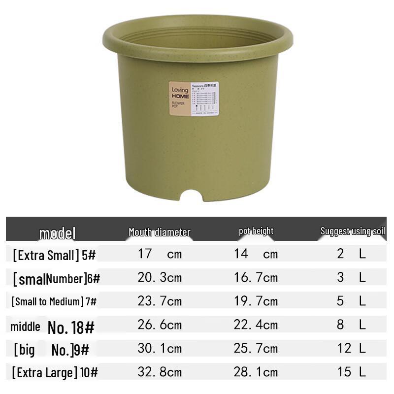 Yingtang Nordic Style Deep Plastic Flower Pot Set
