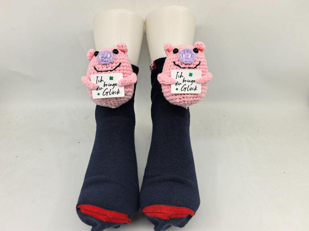 Уютные рождественские вязаные носки с животными - Теплые и милые для осени и зимы