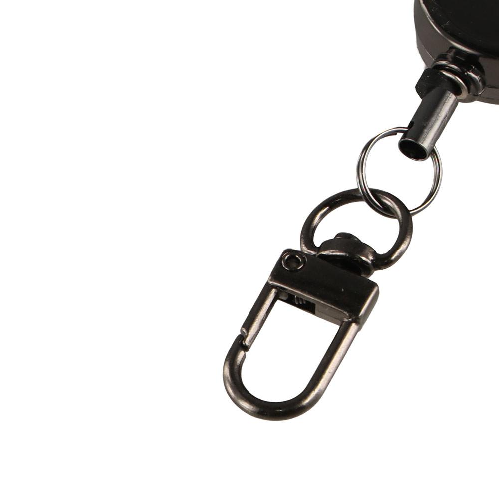 Easy-to-pull Buckle Elastic Keychain Anti-theft Sporty Retractable Key Ring  Yoyo Ski Pass ID Card