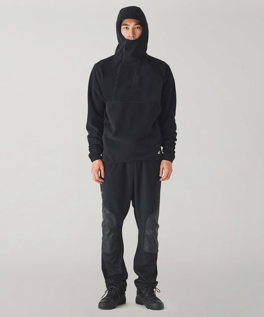 Snow Peak Толстовка с капюшоном MofM из флиса, размер L, MM4410-SW02, Толстовка, Мужская/Женская, Черная,