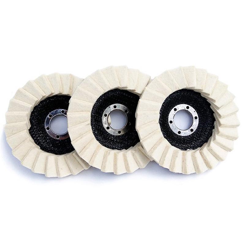 125Mm Polishing Wheels Flap Felt Disc Angle Grinder Metal Waxing Polishing Disc
