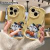 Чехол для телефона: 2D плоский, подходит для iPhone 12 Pro, 13, 14, 15, 16, 17, 18, защитный чехол, украшение для телефона, пара маленьких призраков, отлично подходит для Хэллоуина и C