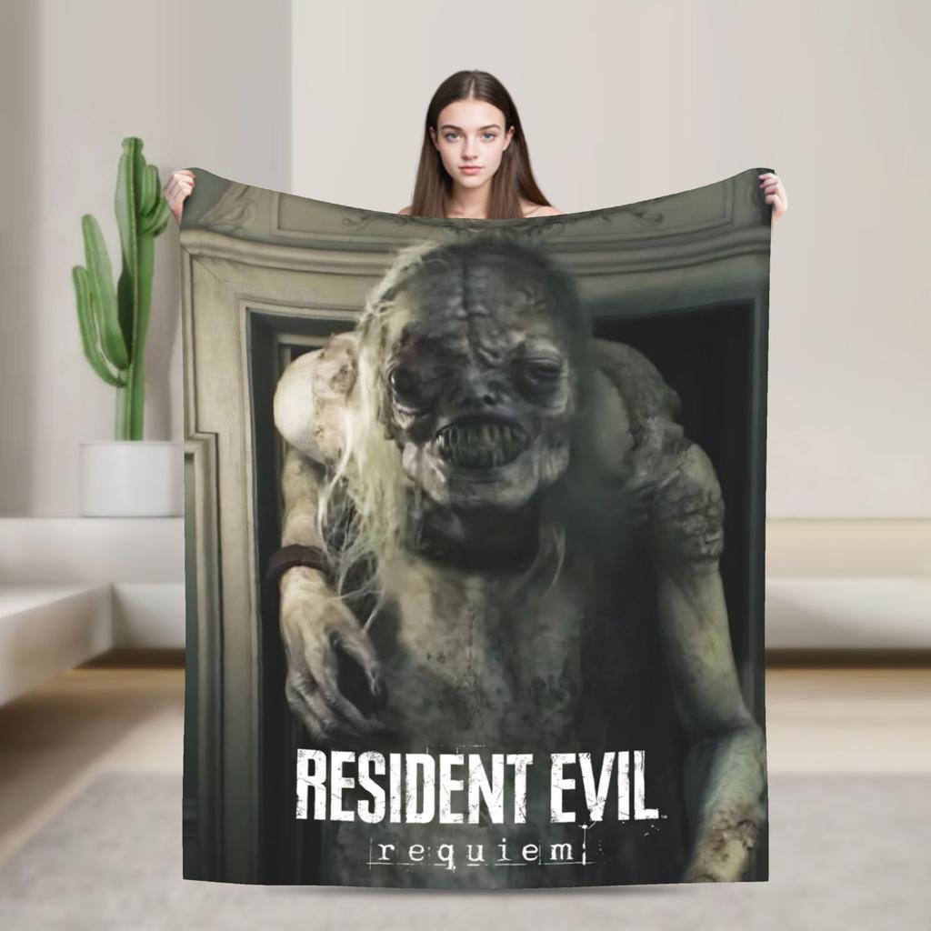 Residents Evils 9  Blanket Multiple Sizes Warm Cozy Fluffy Games Throw Blankets for Couch Sofa and Bed