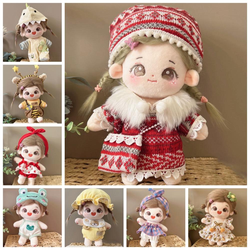 1 set Dress Up Star Doll Clothes Suit No Attributes Dolls Clothes 20cm Idol Cotton Doll