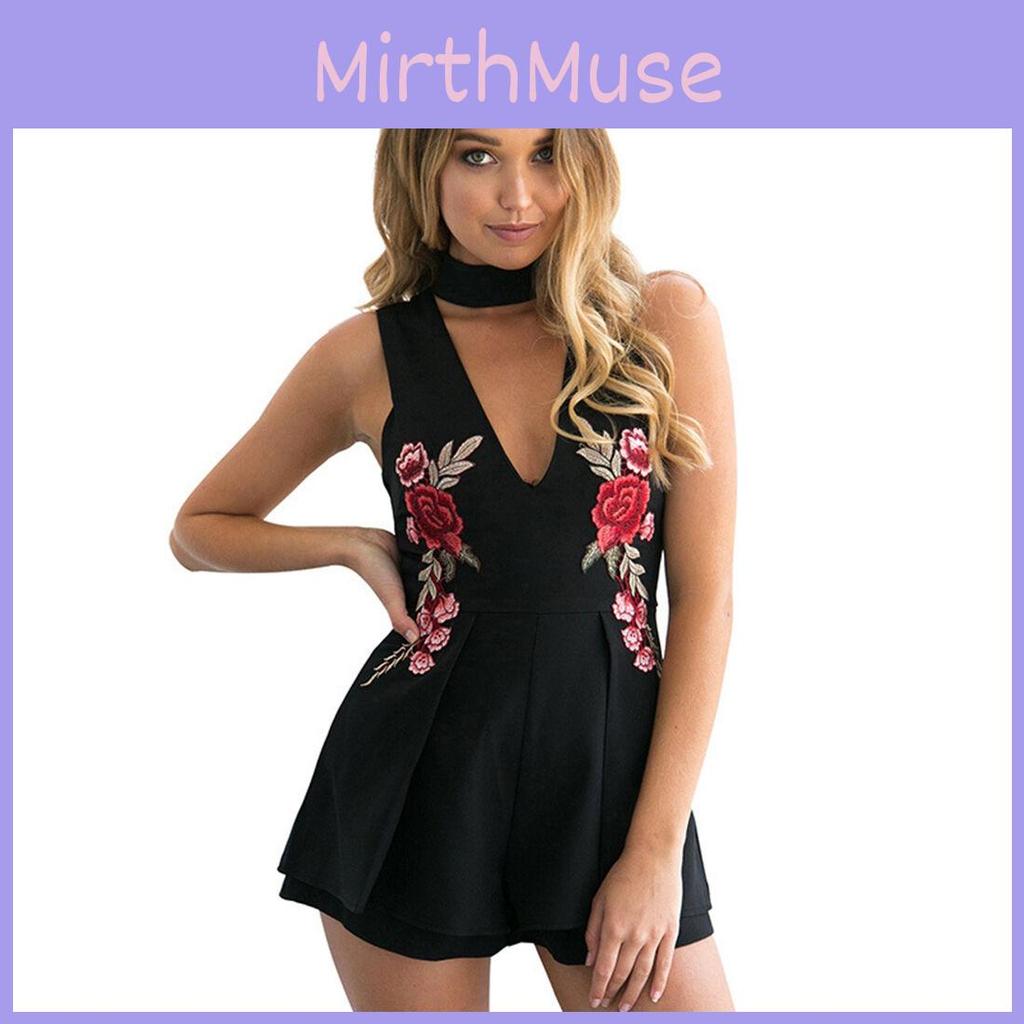 Премиум Качество Женский Бохо Цветочный Комбинезон Футболка Пляжная Одежда Платье от Солнца Шорты Ромпер Для Легкого Летнего Стиля