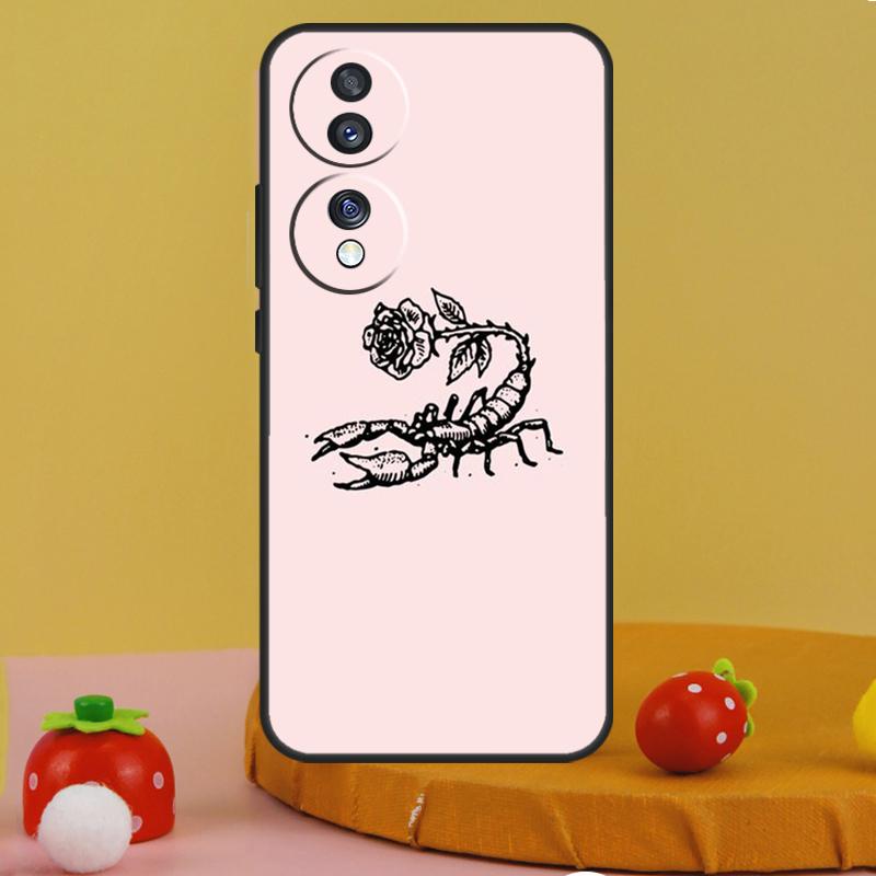 Чехол со знаком зодиака Скорпион для Honor 200 Pro X9c X9a X8a X7a X6a X7 X8 X9 X8b X9b 50 70 90 Magic 5 6 Lite