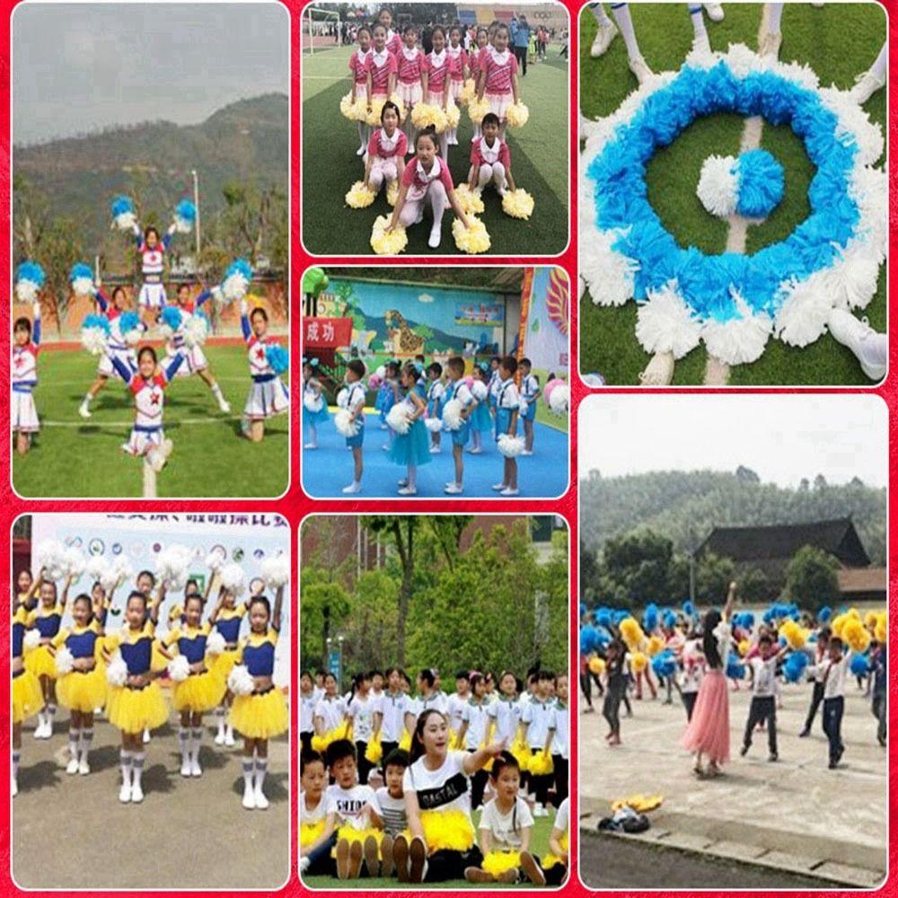 Ручка Черлидинг Мяч Болельщицы Помпоны Декоратор для танцевальной вечеринки Клубные спортивные принадлежности