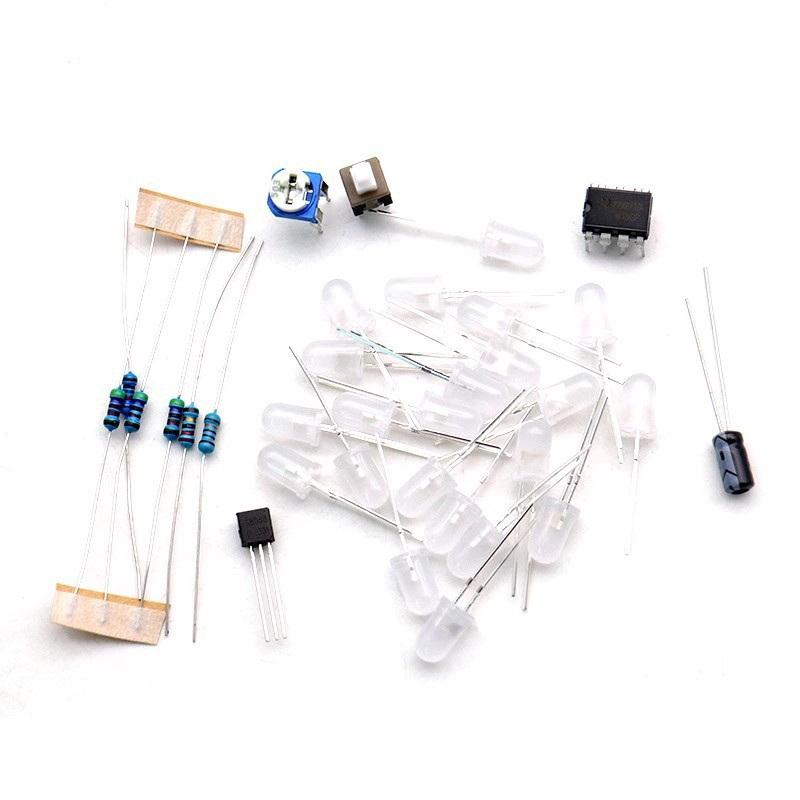 DIY Heart Shape Breathing Lamp Kit LED Circuit Board 4V 6V Electronic Solder Assembly for Electronics Student Project