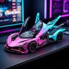 1:24 Проект Аполлон EVO Гальванизированный Спортивный Автомобиль Модель из Сплава Литье под Давлением Металл Звук и Свет Оттяжка Детская Игрушечная Машинка Праздник