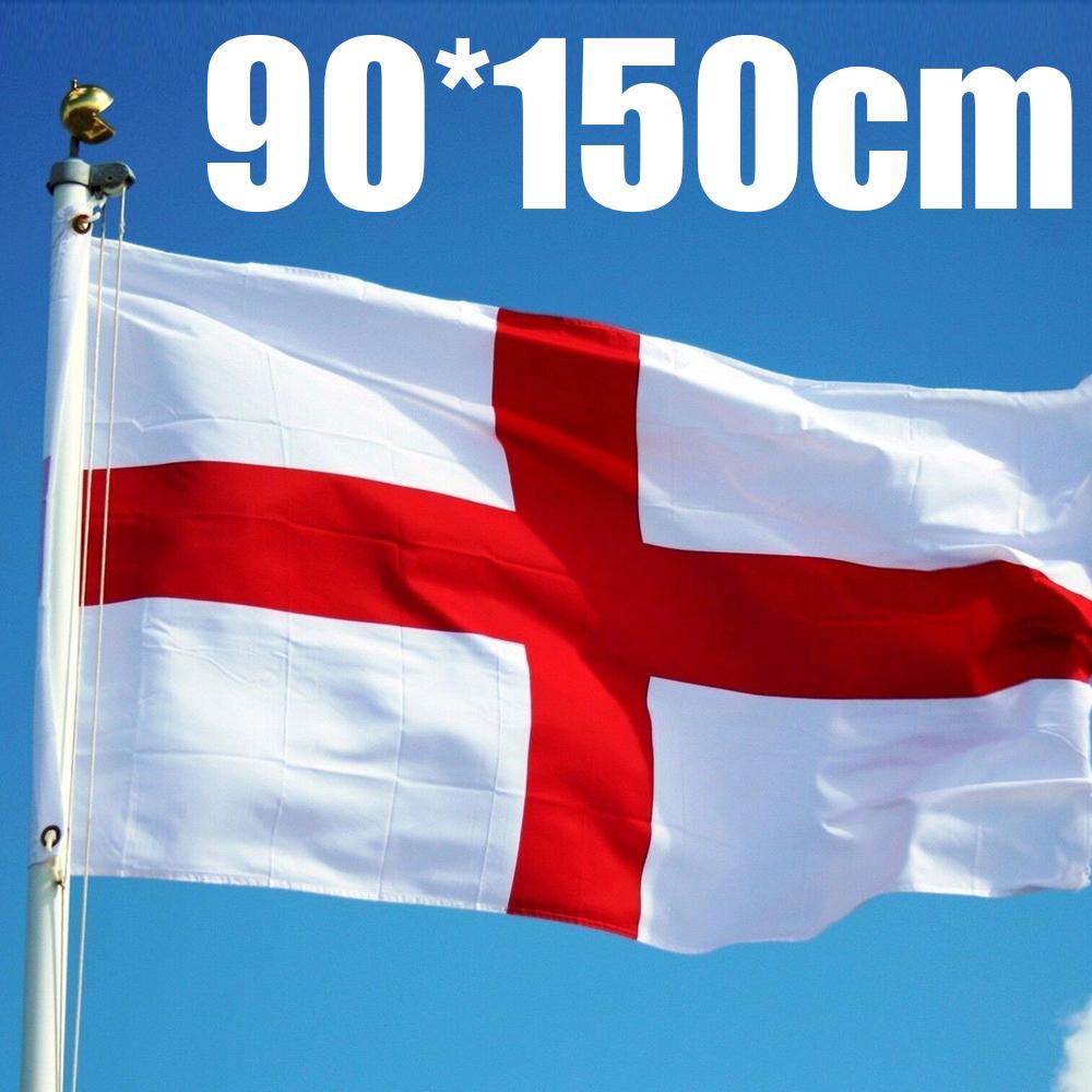 New 3*5ft England Flag St George Cross Flags English Eyelets Football Rugby Day